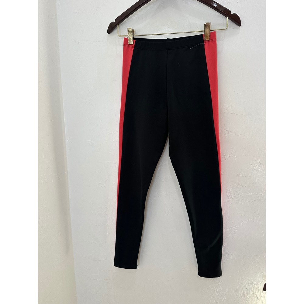 ProSpirit Athletic Leggings Women Small Black Red‎ Good Side Stripe CoolMax